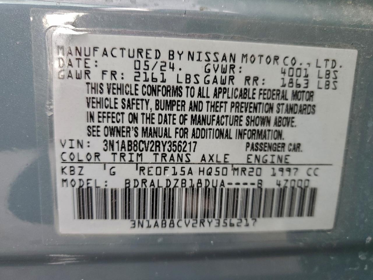 2024 NISSAN SENTRA SV photo 12