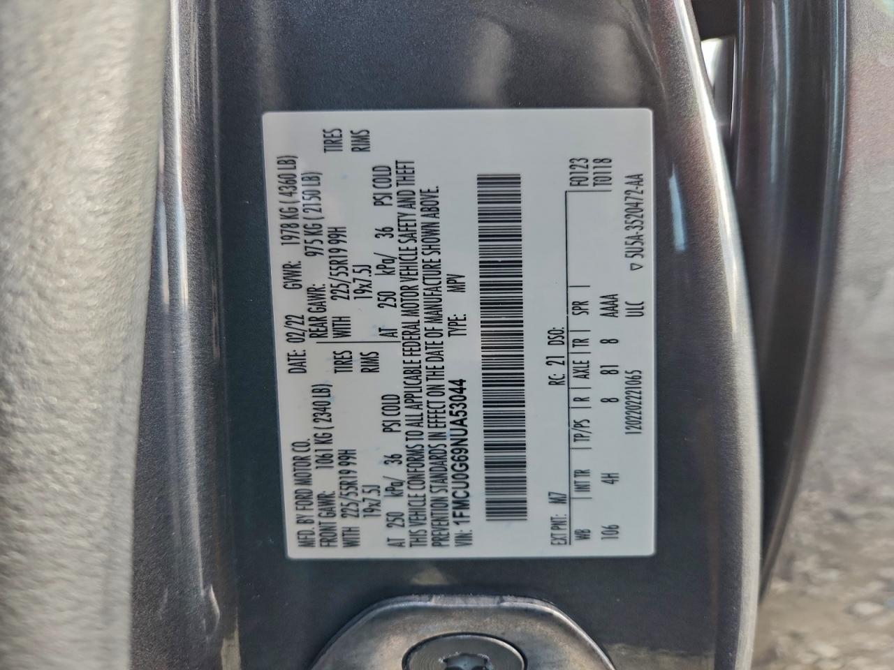 2022 FORD ESCAPE SE photo 14