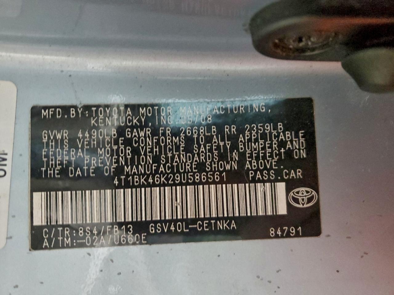 2009 TOYOTA CAMRY SE photo 23