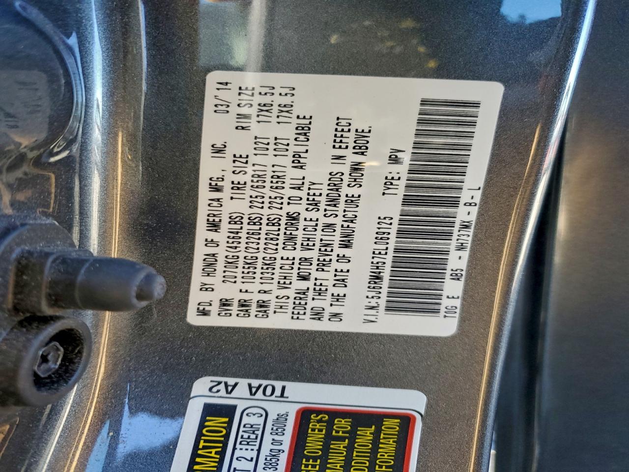 2014 HONDA CR-V EX photo 13