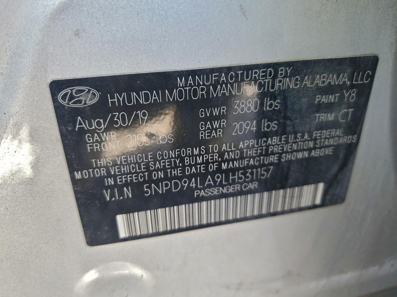 2020 HYUNDAI ELANTRA ECO photo 12