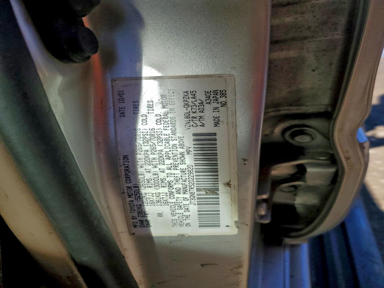 2002 TOYOTA 4RUNNER LIMITED photo 12