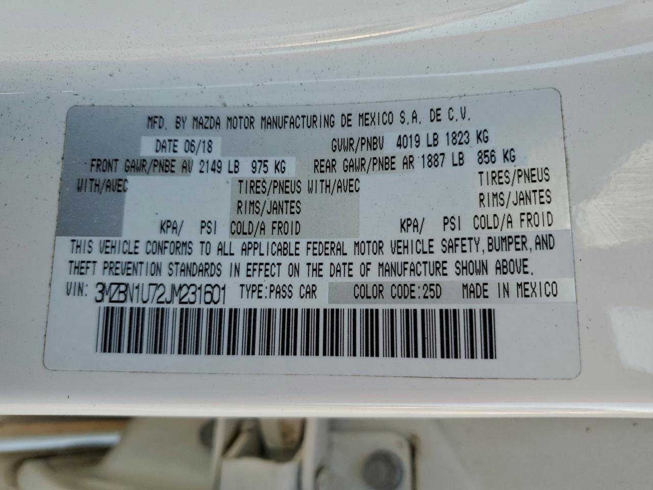2018 MAZDA 3 SPORT photo 12