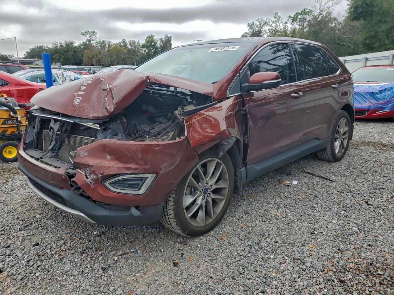 2015 FORD EDGE TITANIUM — FRONT END damage — photo 1