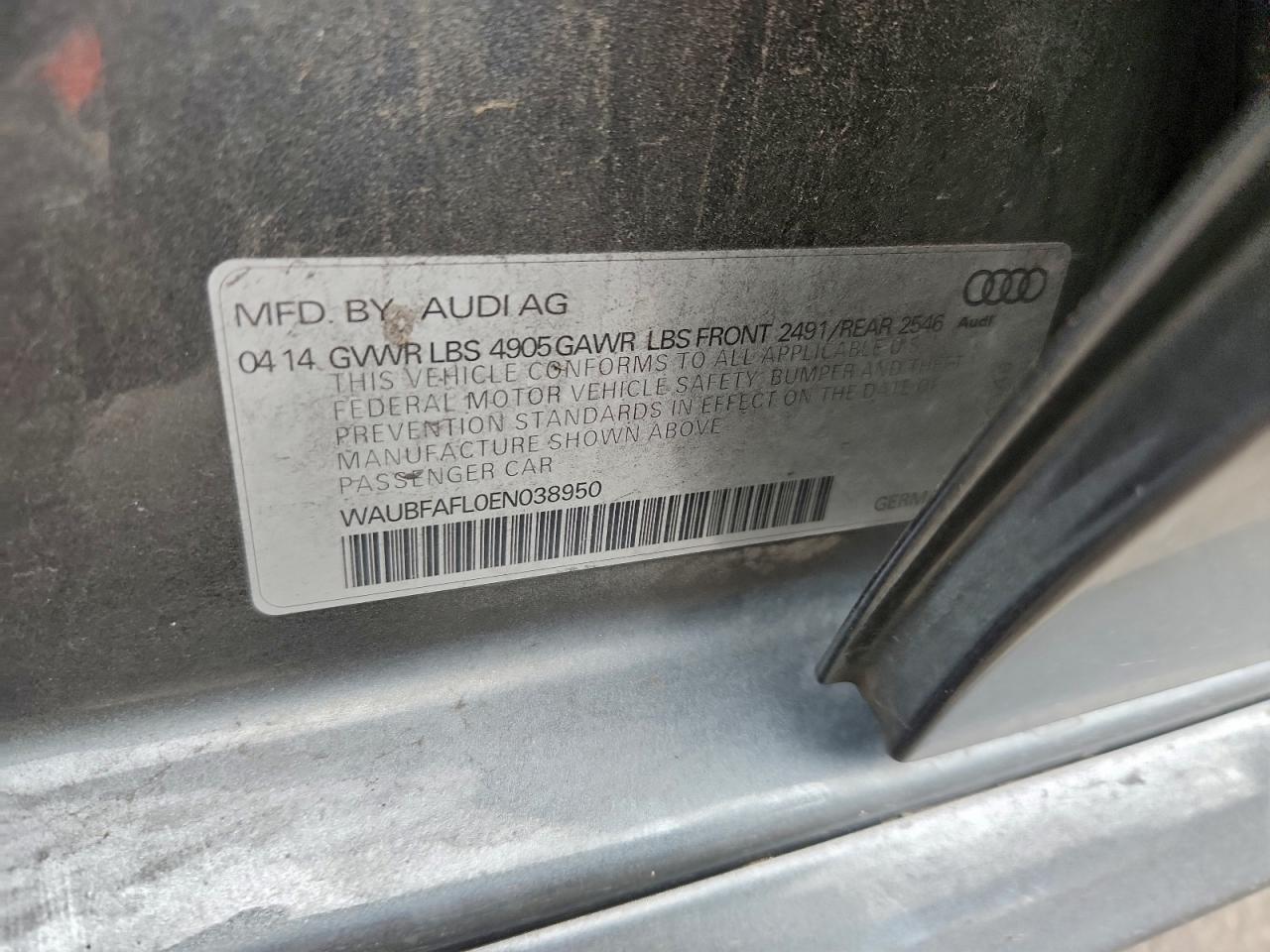 2014 AUDI A4 PREMIUM photo 12