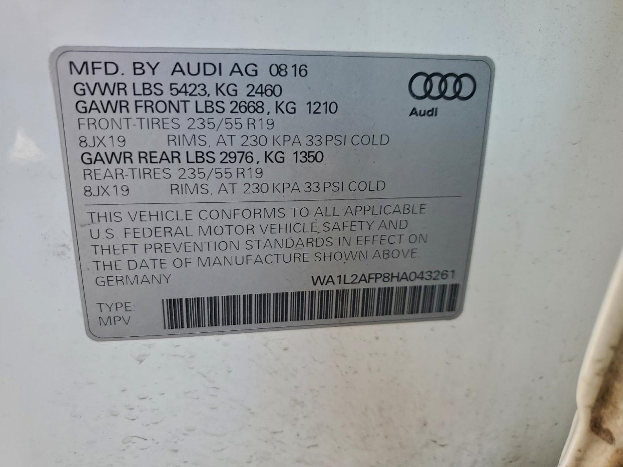 2017 AUDI Q5 PREMIUM PLUS photo 25