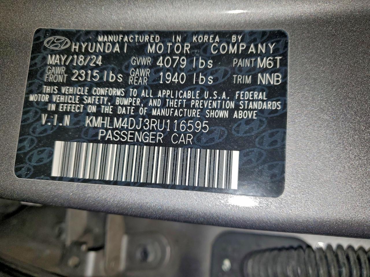 2024 HYUNDAI ELANTRA BLUE photo 23