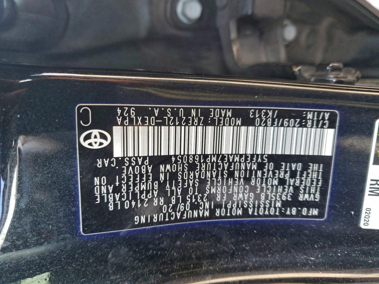 2021 TOYOTA COROLLA LE photo 37