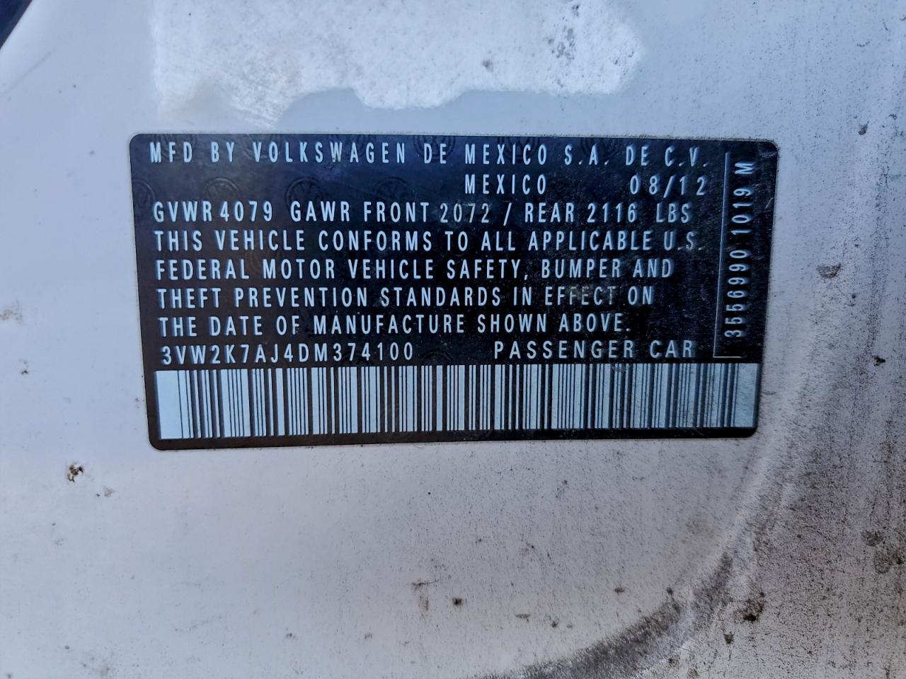 2013 VOLKSWAGEN JETTA BASE photo 12