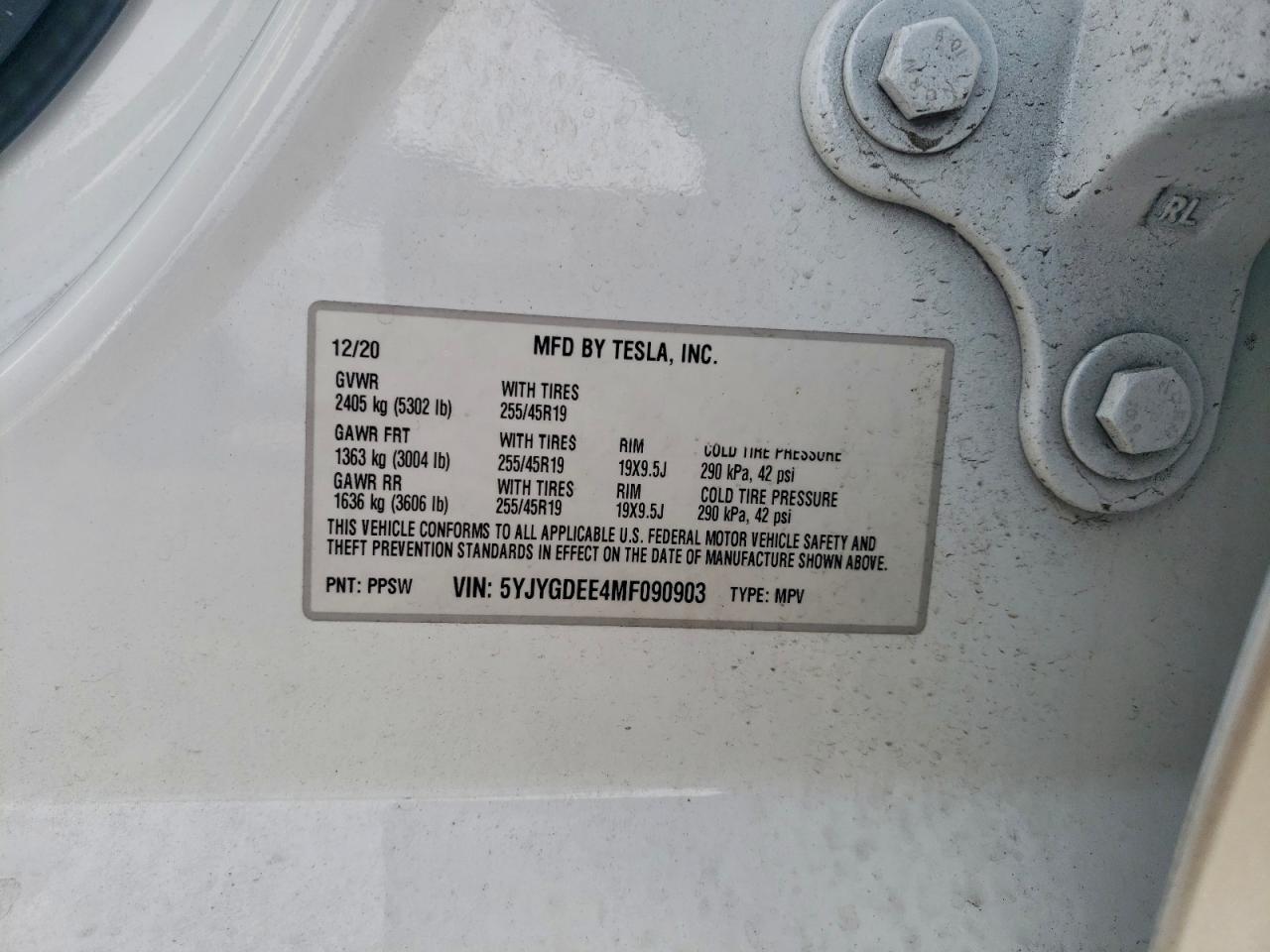 2021 TESLA MODEL Y photo 23