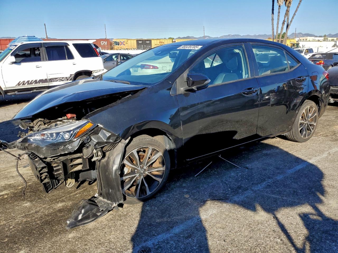 2017 TOYOTA COROLLA L — FRONT END damage — photo 1