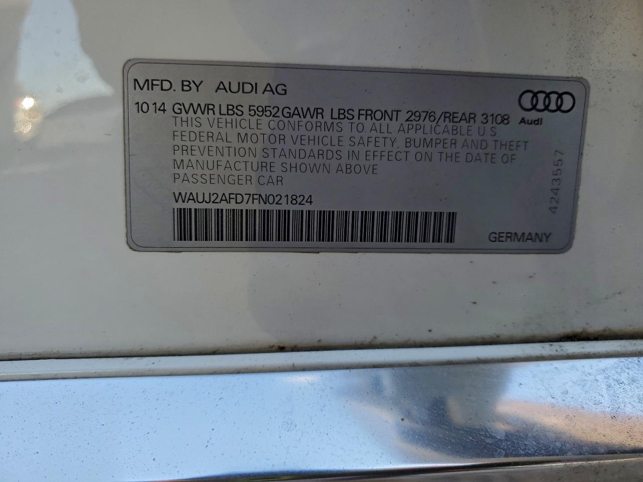 2015 AUDI A8 QUATTRO photo 23