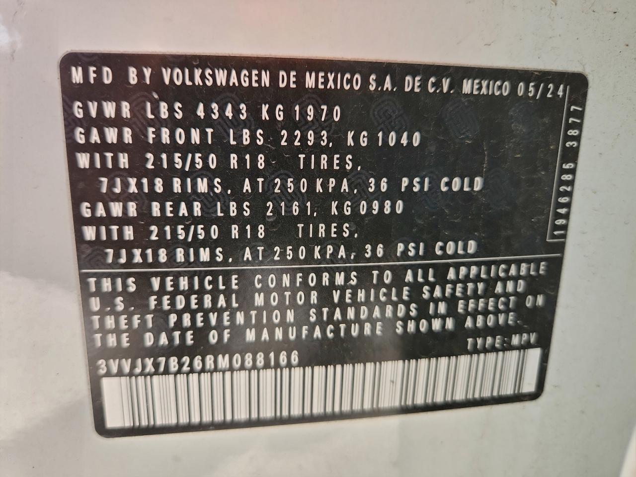 2024 VOLKSWAGEN TAOS SE photo 25