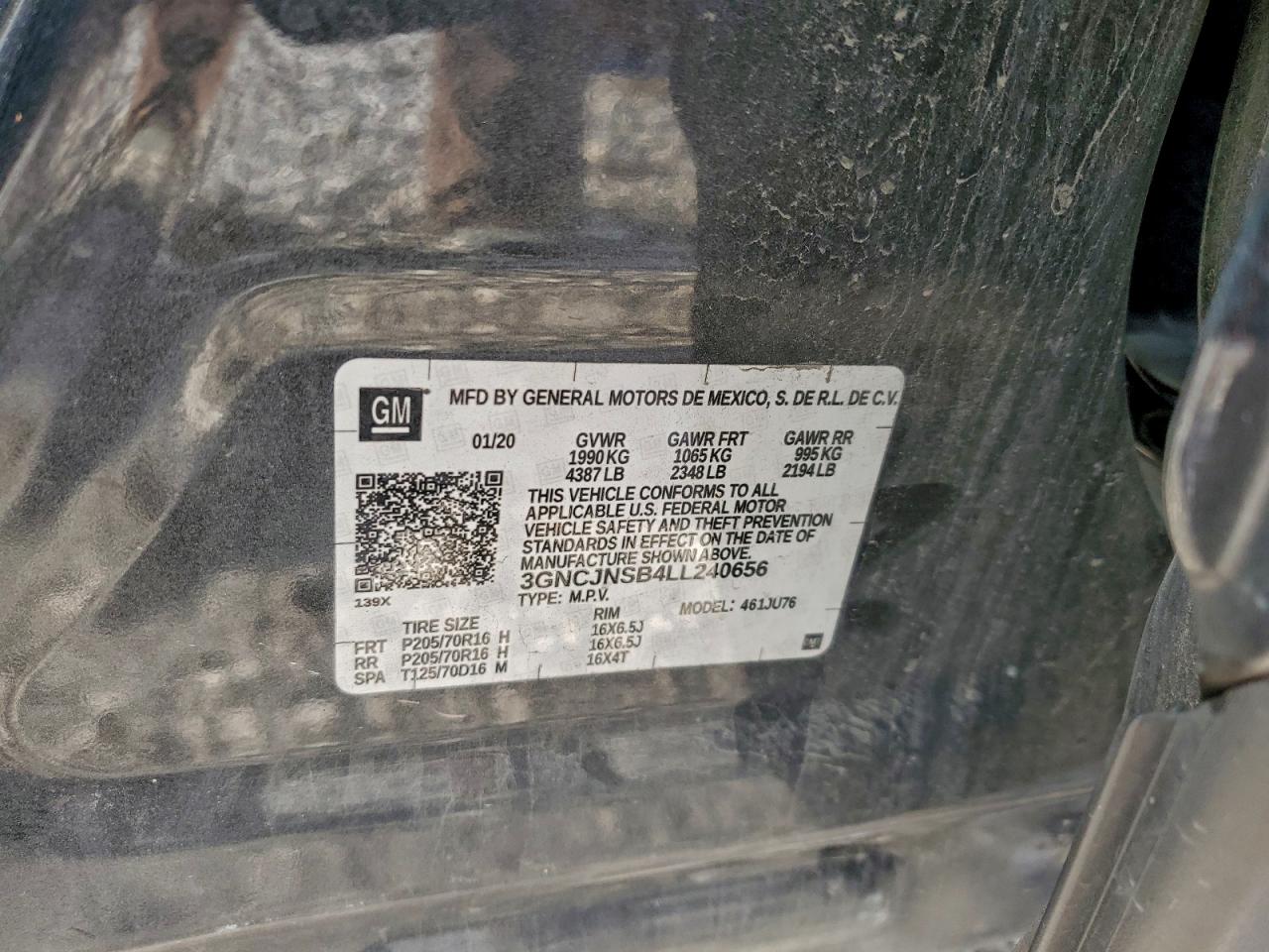 2020 CHEVROLET TRAX LS photo 14