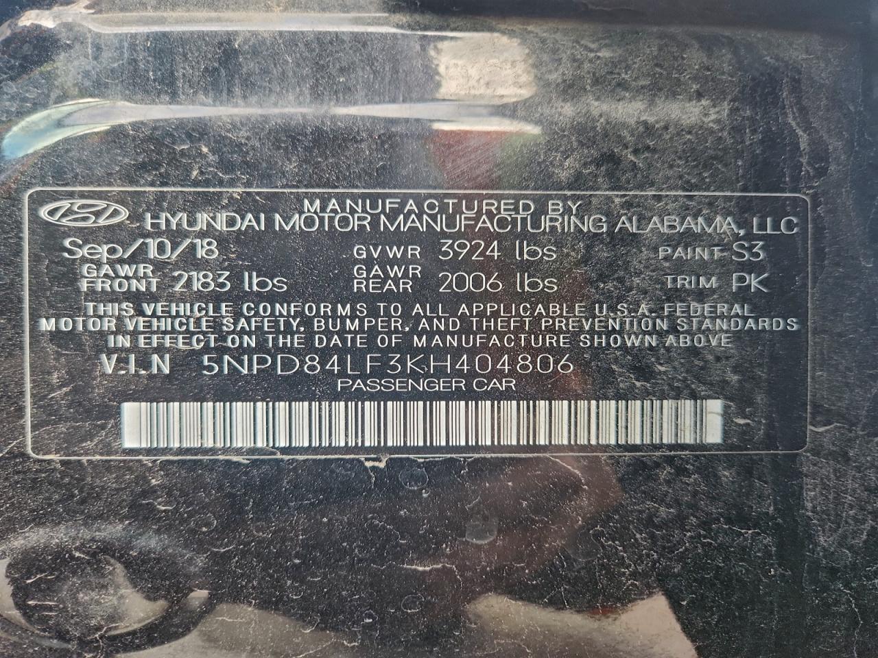 2019 HYUNDAI ELANTRA SEL photo 13
