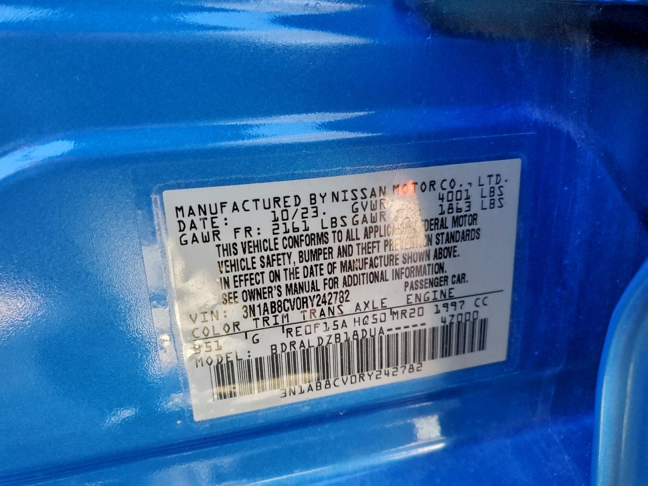2024 NISSAN SENTRA SV photo 23