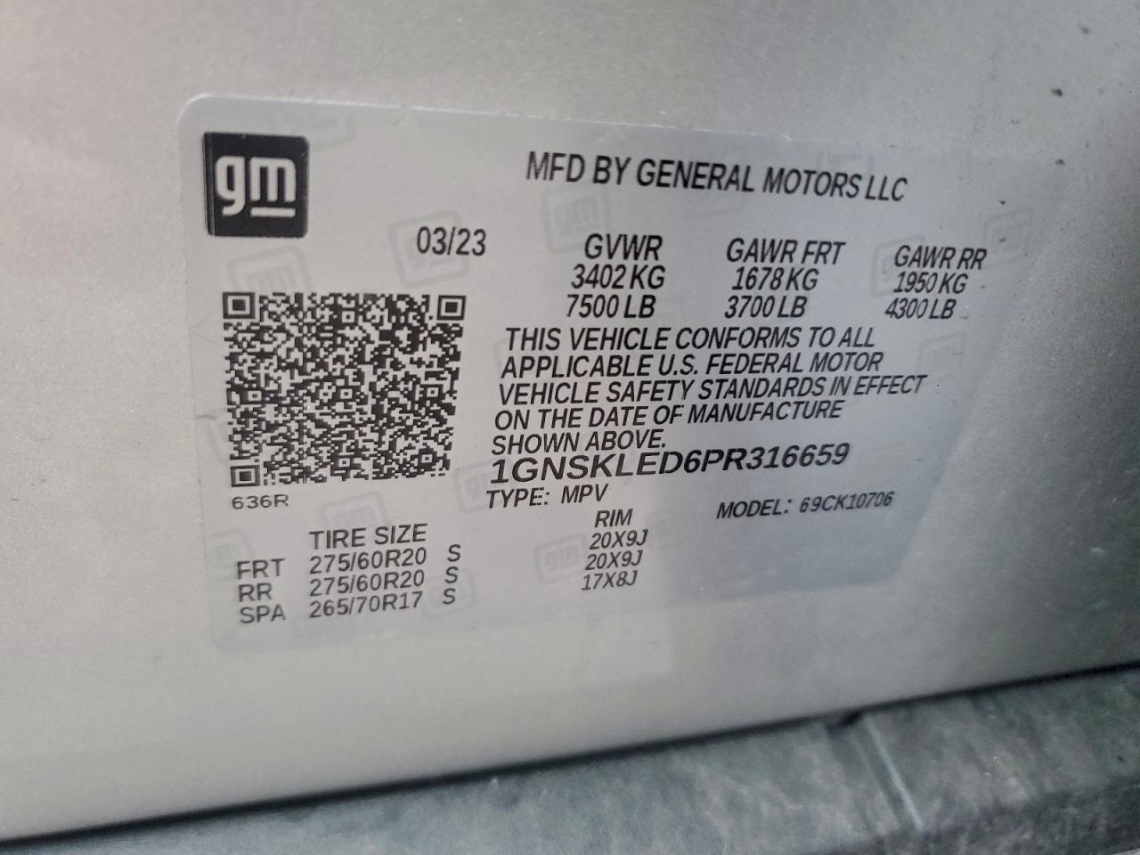 2023 CHEVROLET TAHOE K1500 photo 25