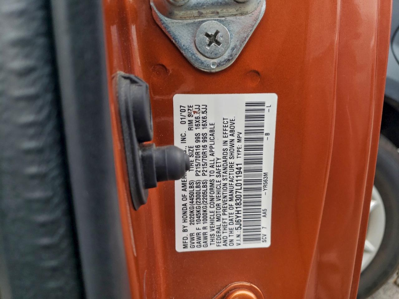 2007 HONDA ELEMENT LX photo 12