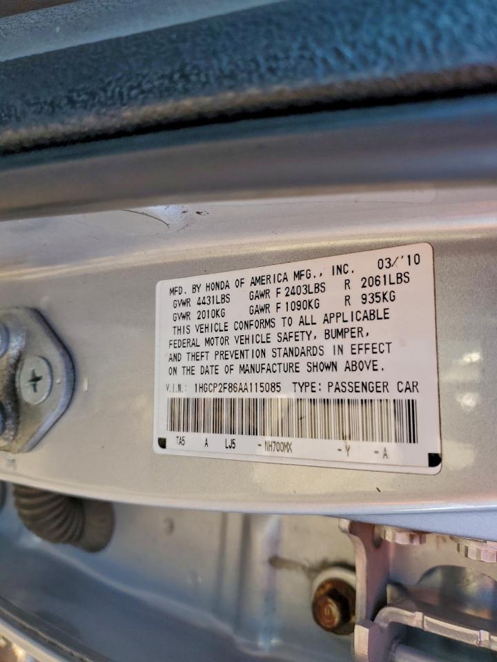 2010 HONDA ACCORD EXL photo 25
