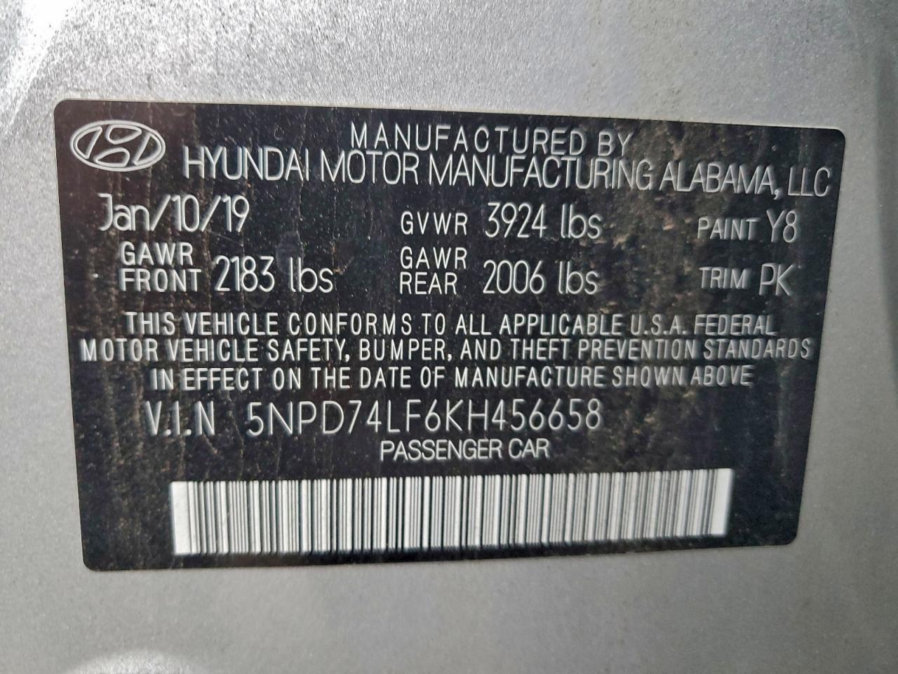 2019 HYUNDAI ELANTRA SE photo 12