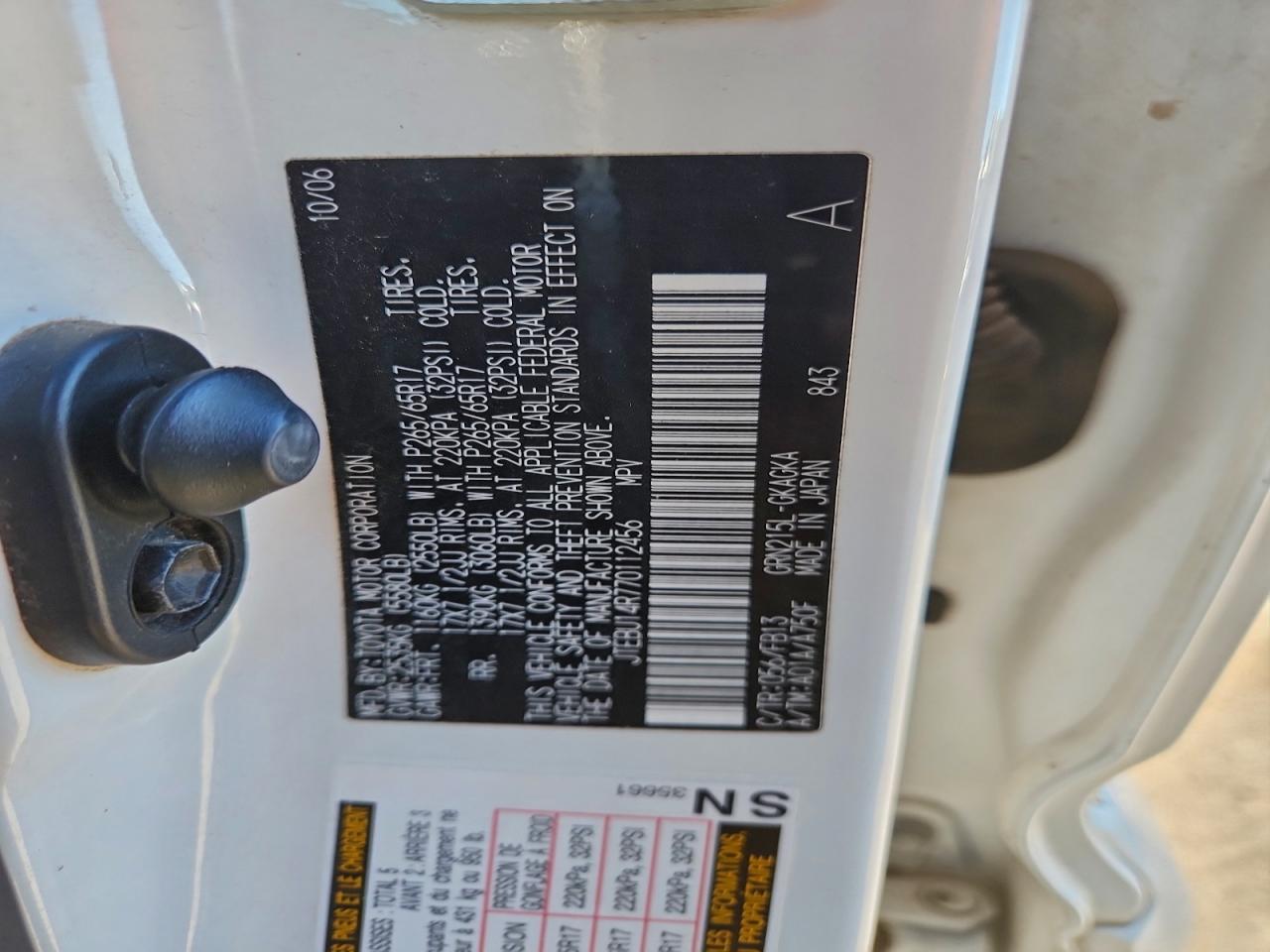 2007 TOYOTA 4RUNNER SR5 photo 12