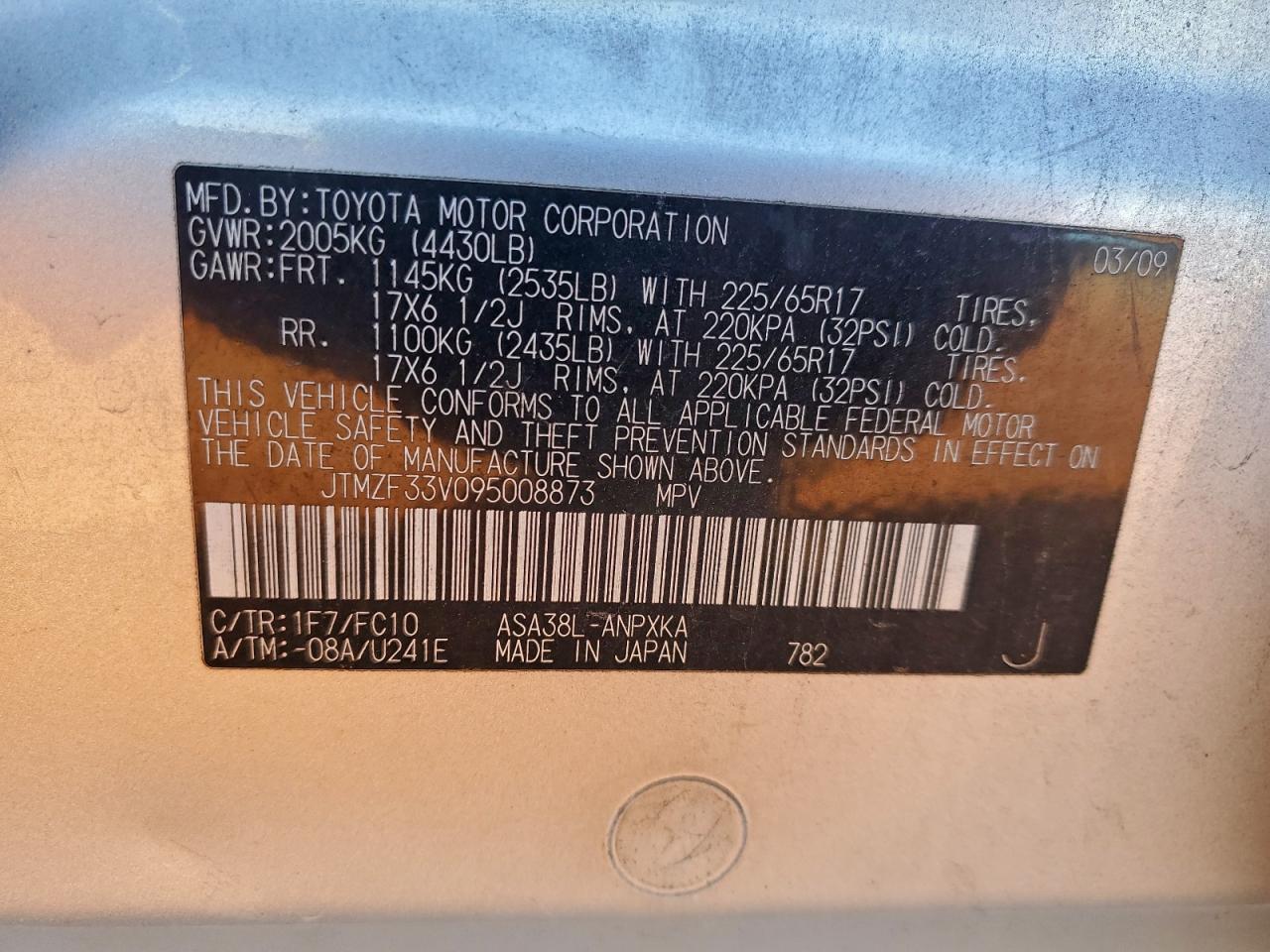 2009 TOYOTA RAV4 photo 13