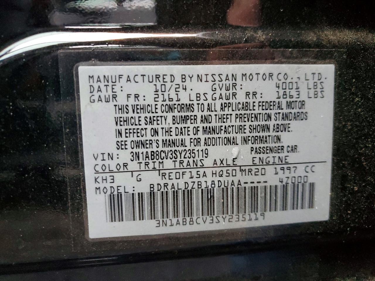 2025 NISSAN SENTRA SV photo 12