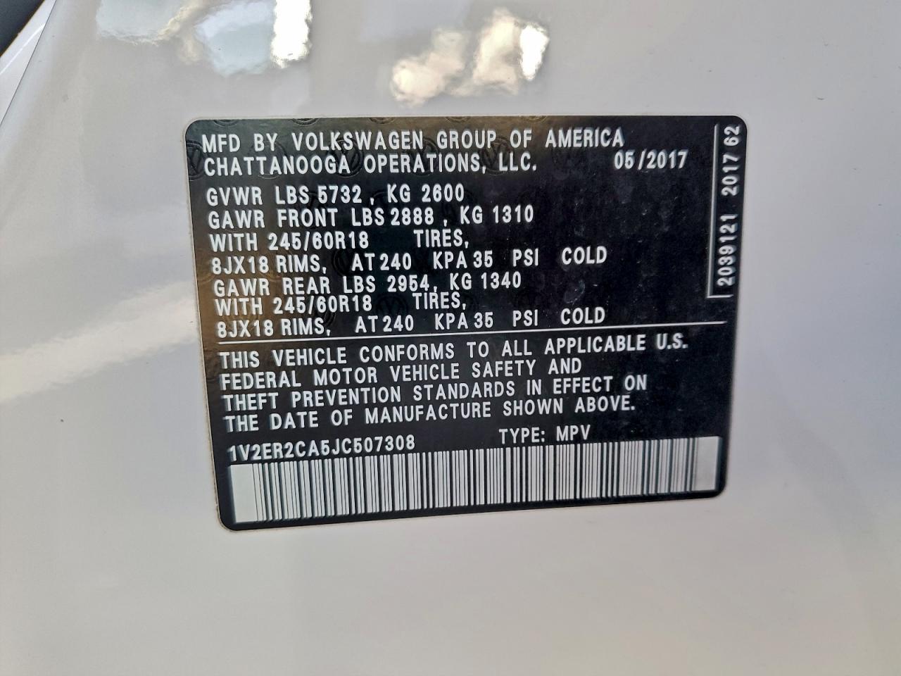 2018 VOLKSWAGEN ATLAS SEL photo 12