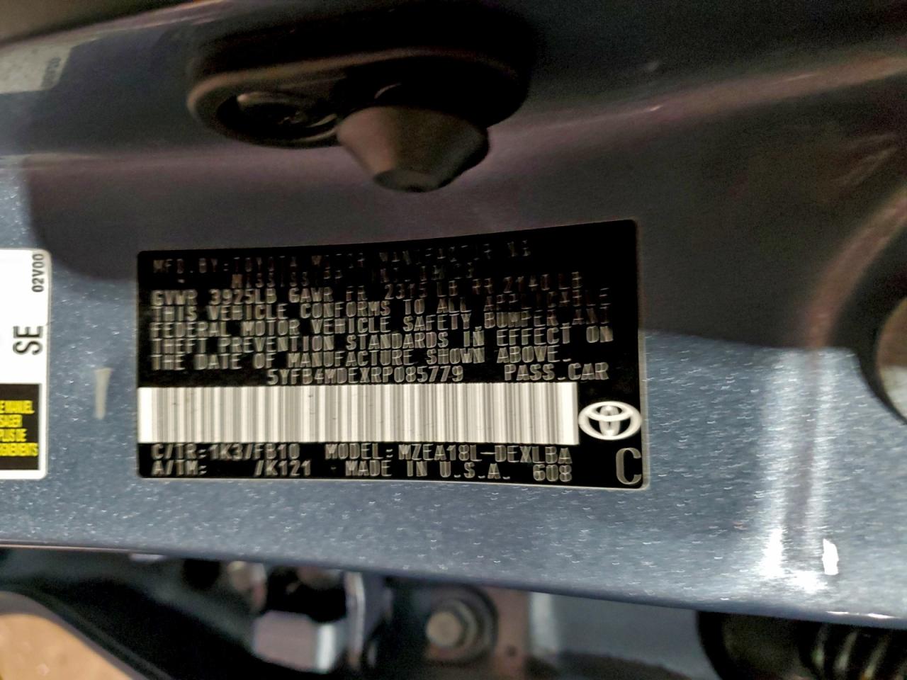 2024 TOYOTA COROLLA LE photo 12
