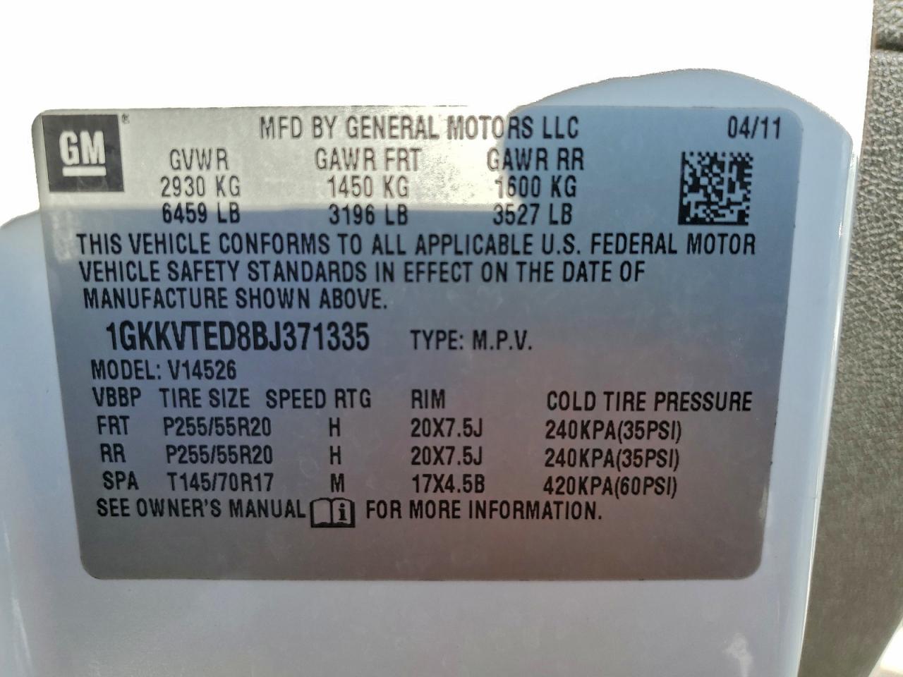 2011 GMC ACADIA DENALI photo 13