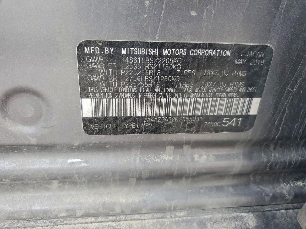 2019 MITSUBISHI OUTLANDER SE photo 12