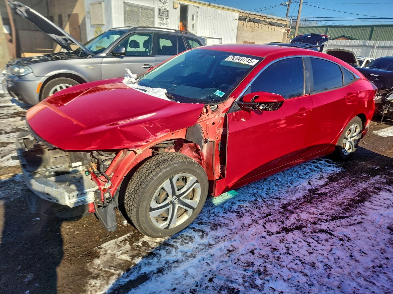 2016 HONDA CIVIC LX — FRONT END damage — photo 1