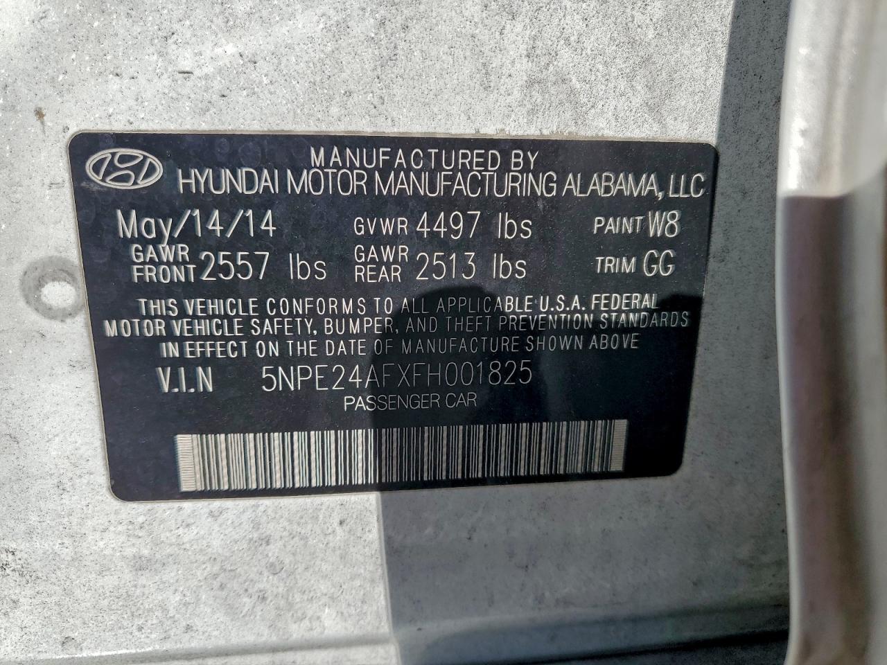 2015 HYUNDAI SONATA SE photo 13