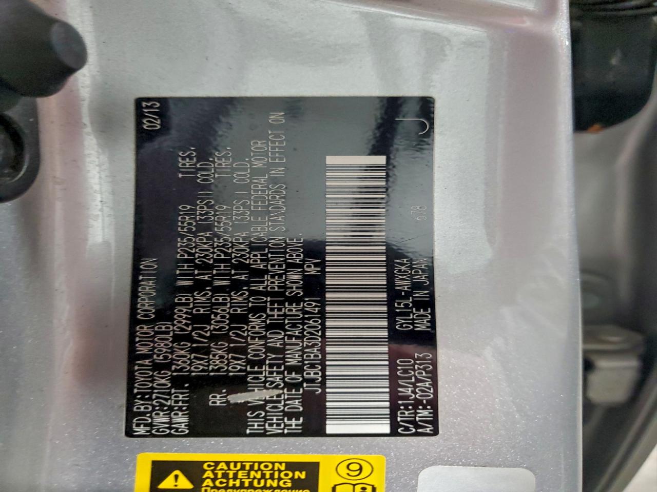 2013 LEXUS RX 450H photo 25