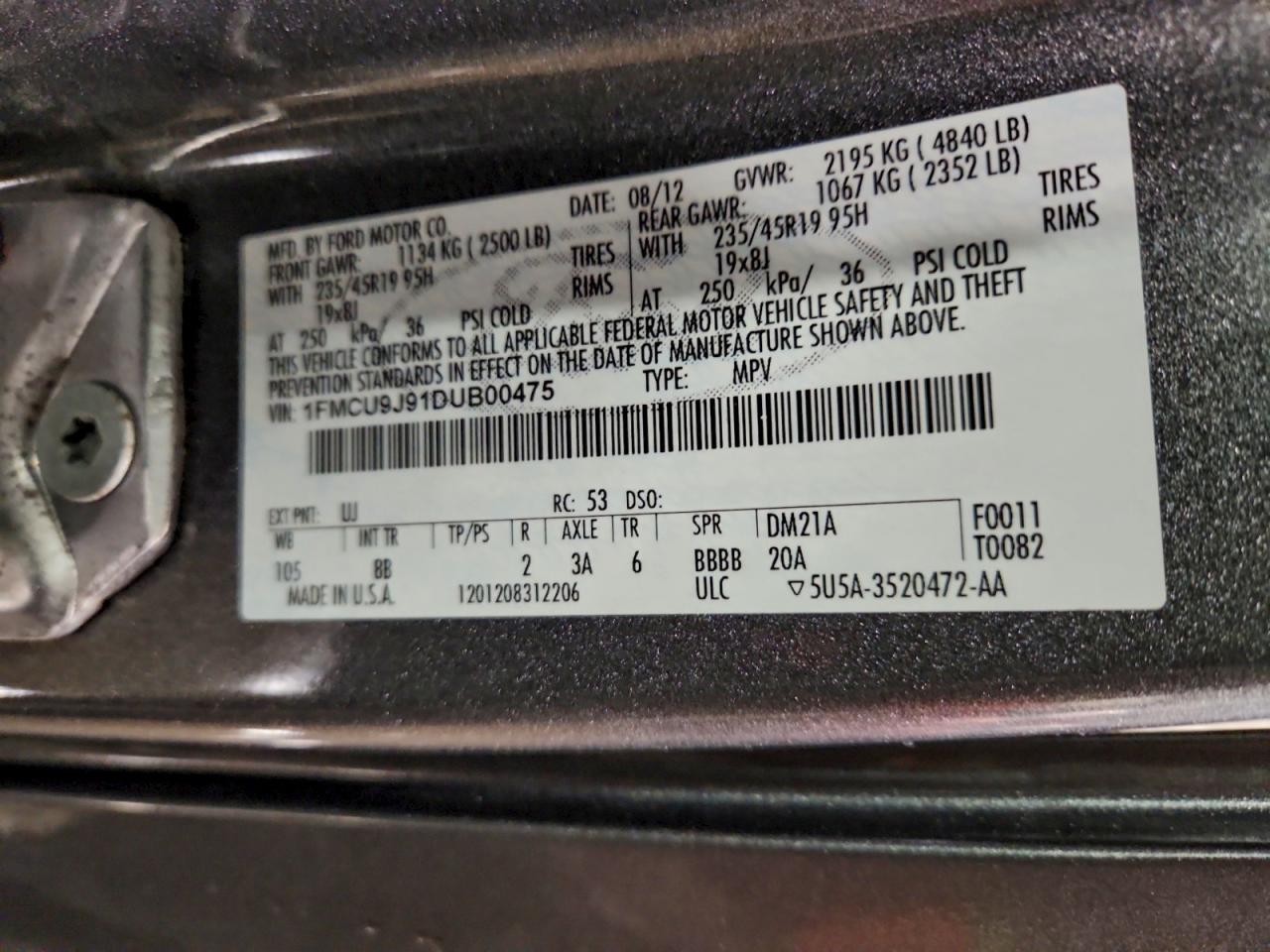 2013 FORD ESCAPE TITANIUM photo 14