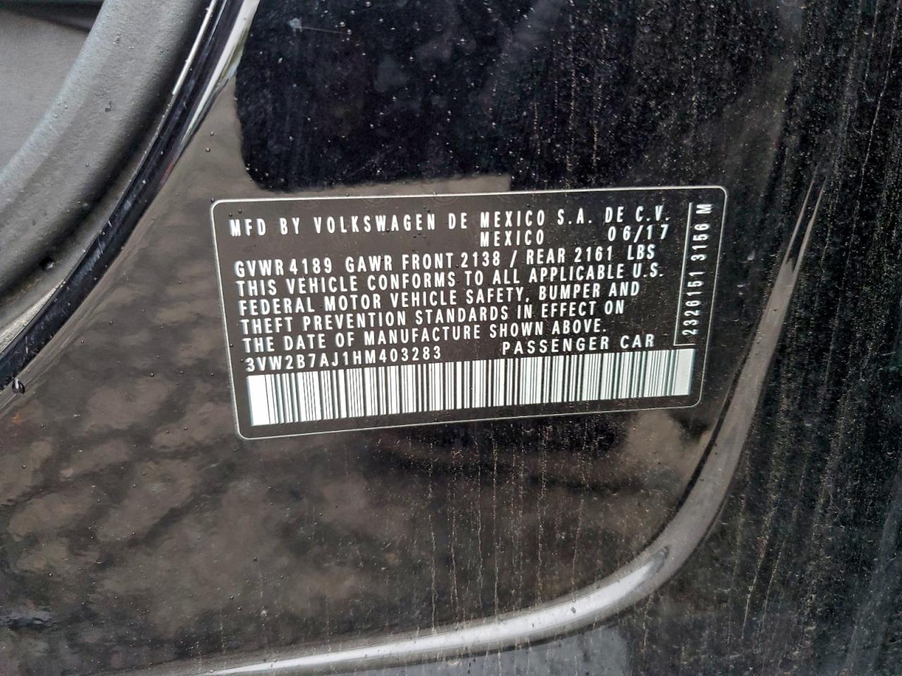 2017 VOLKSWAGEN JETTA S photo 12