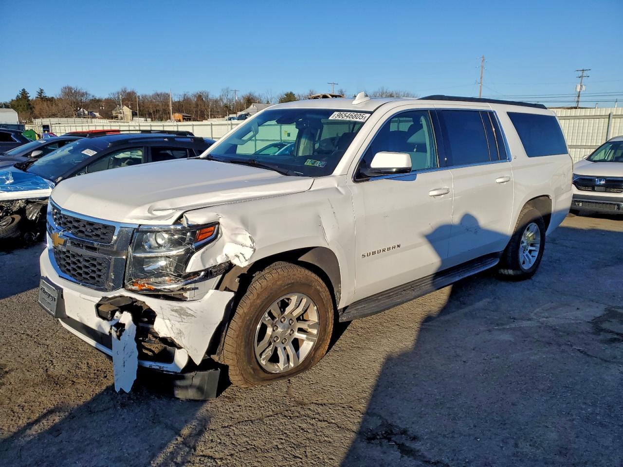 2018 CHEVROLET SUBURBAN K1500 LT — FRONT END damage — photo 1