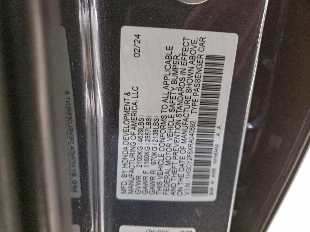 2024 HONDA ACCORD HYBRID EXL photo 12