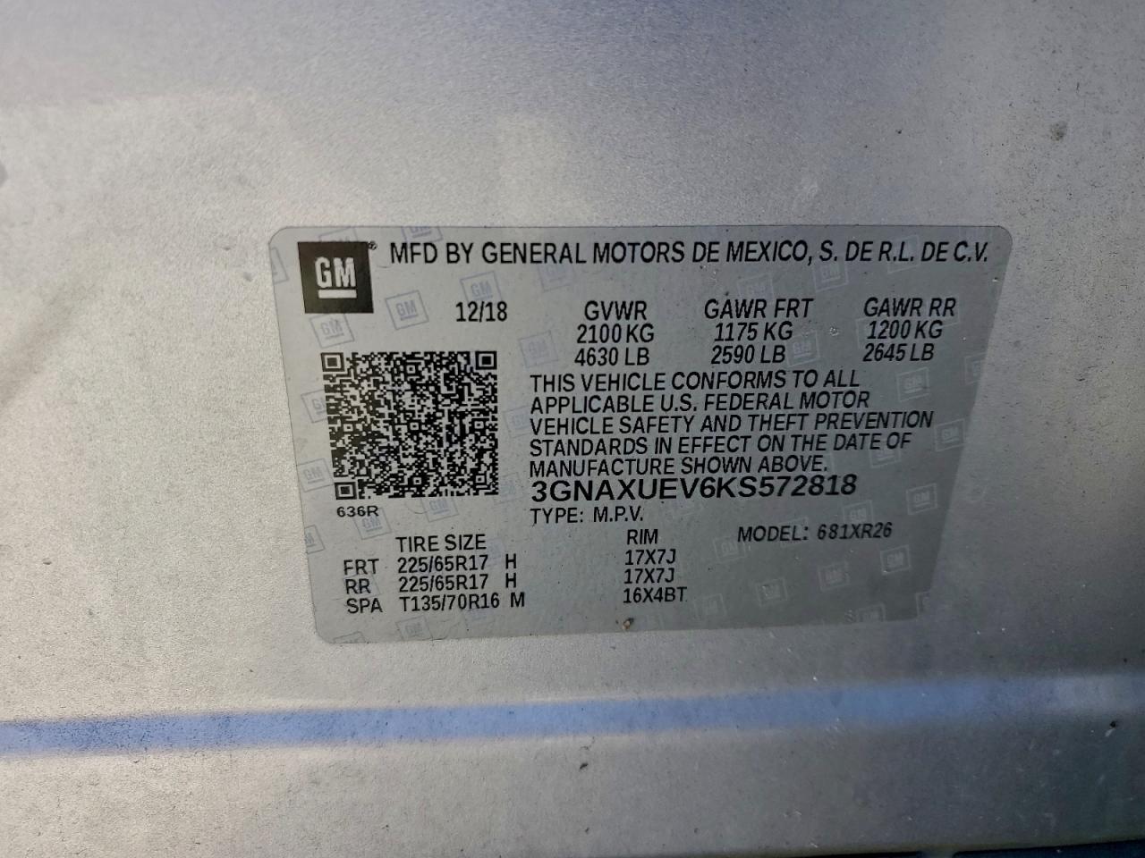 2019 CHEVROLET EQUINOX LT photo 13
