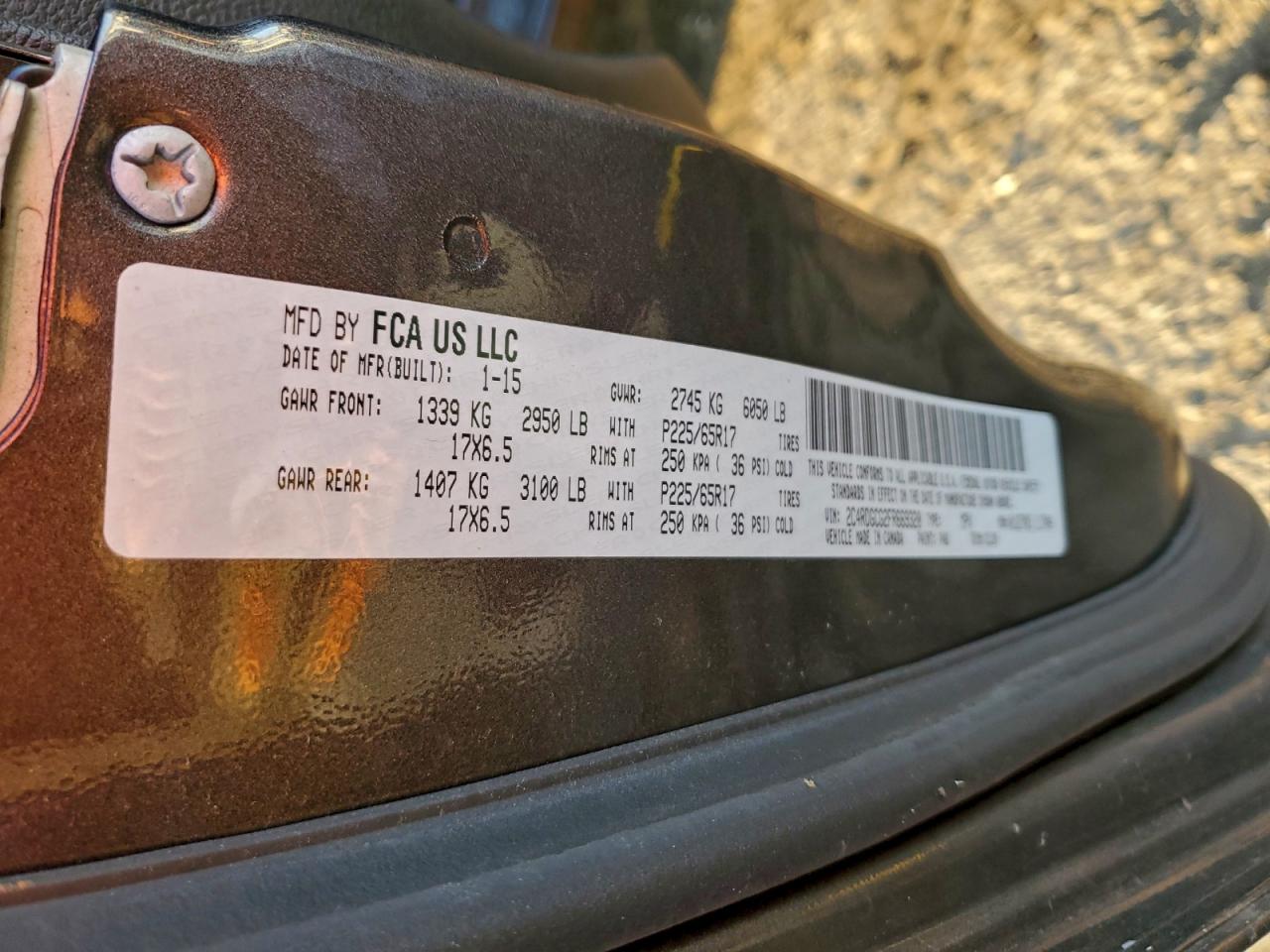 2015 DODGE GRAND CARAVAN SXT photo 13