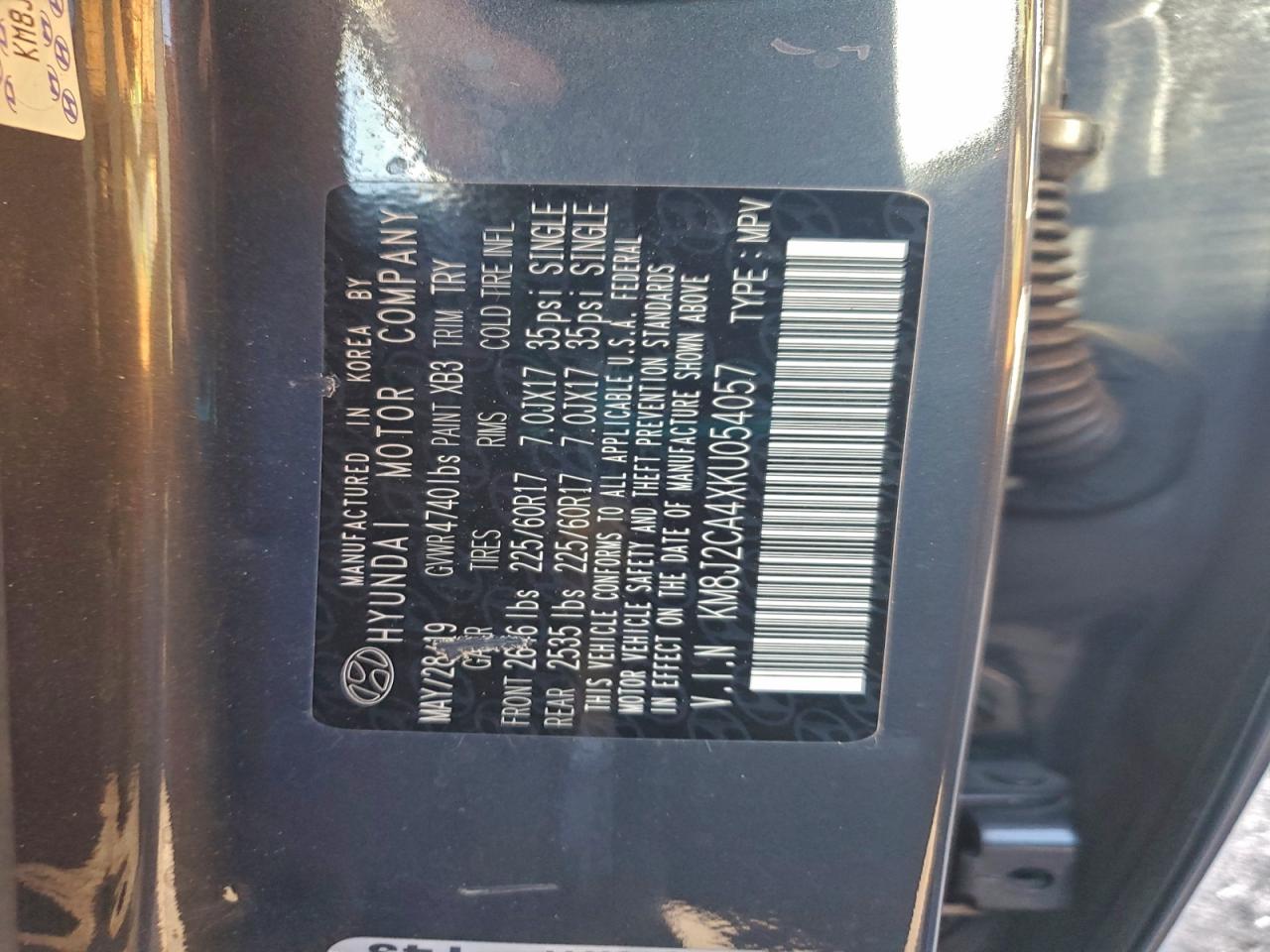2019 HYUNDAI TUCSON SE photo 13