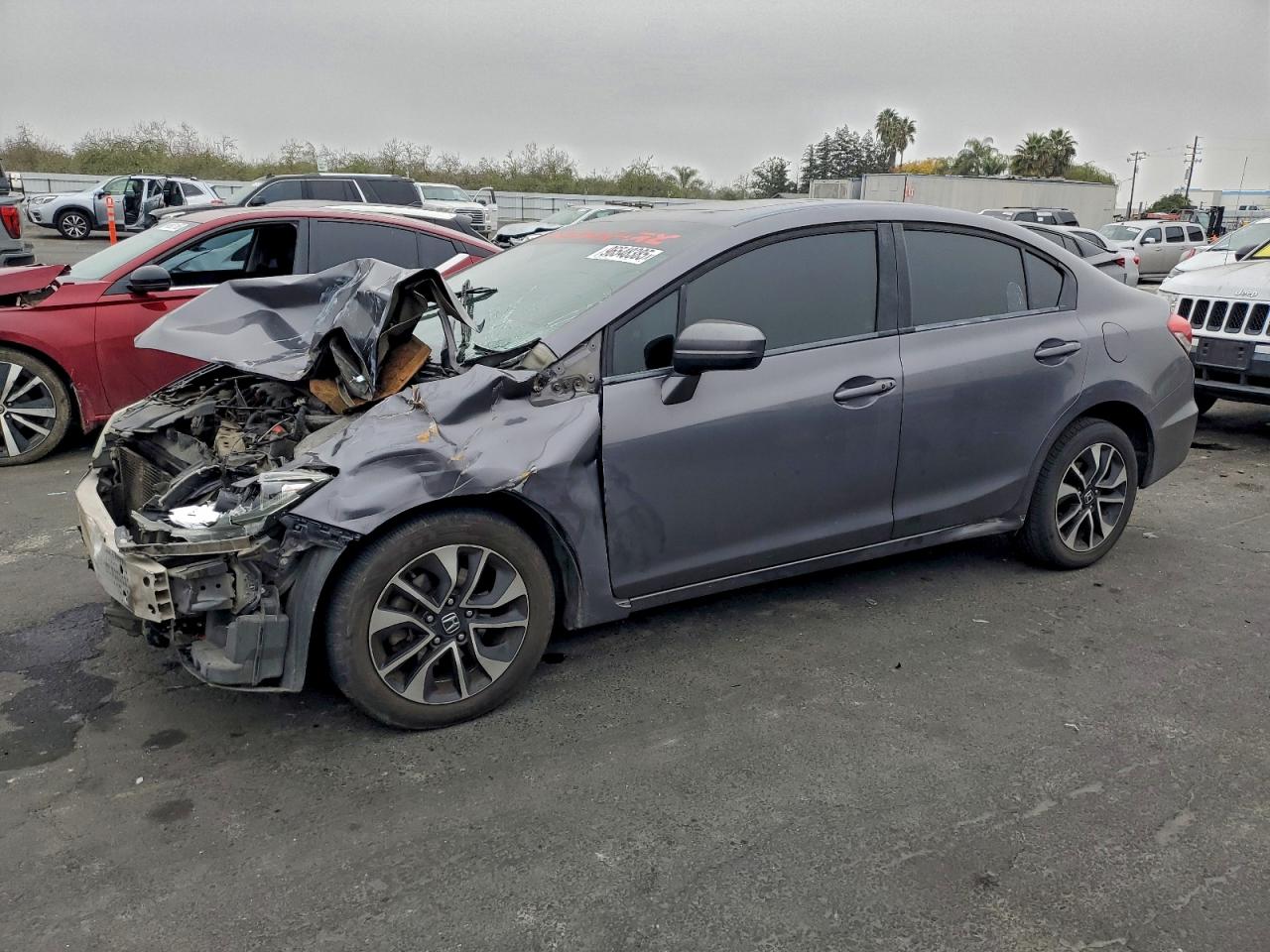2014 HONDA CIVIC EX — FRONT END damage — photo 1