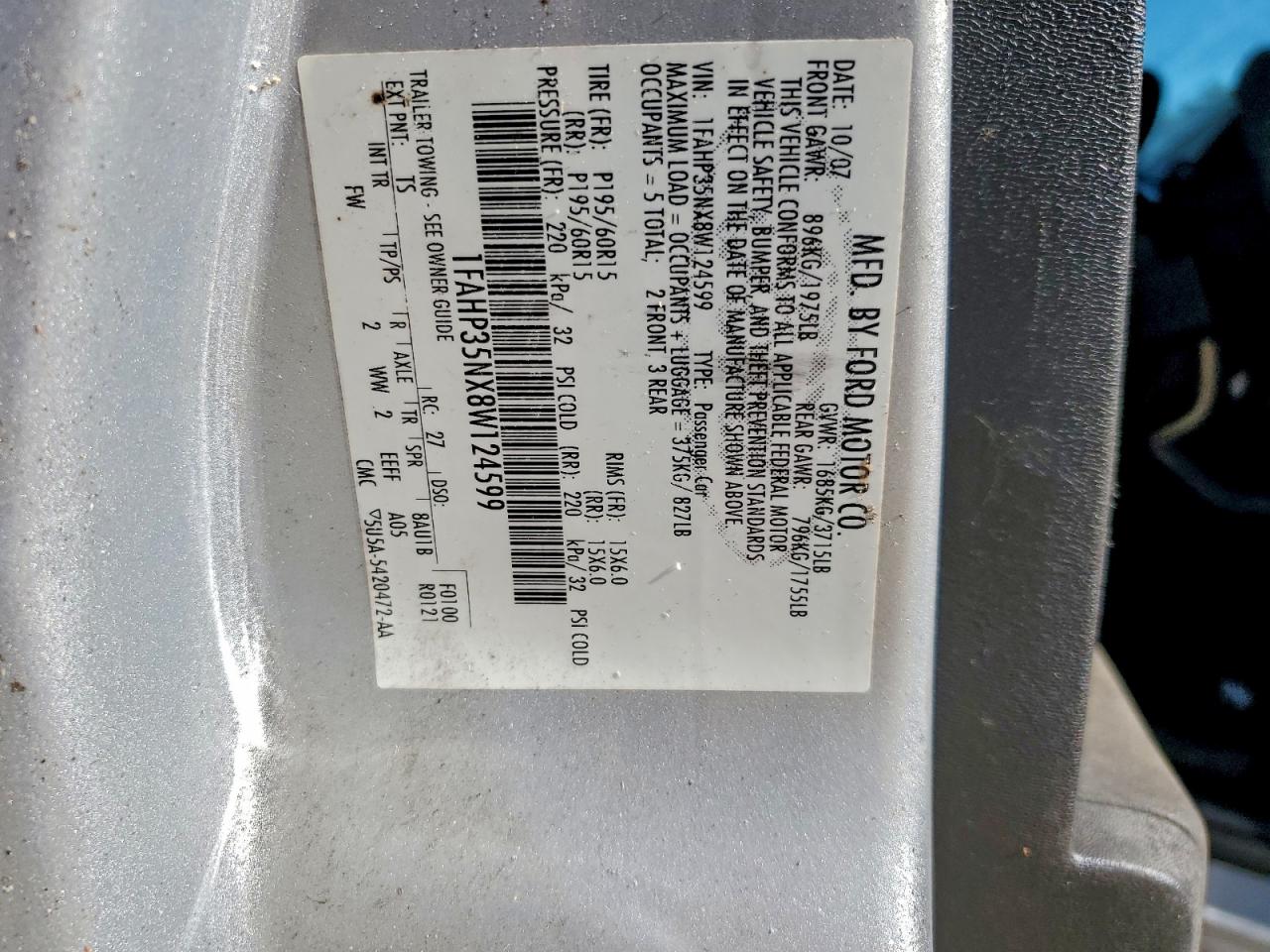 2008 FORD FOCUS SE photo 12