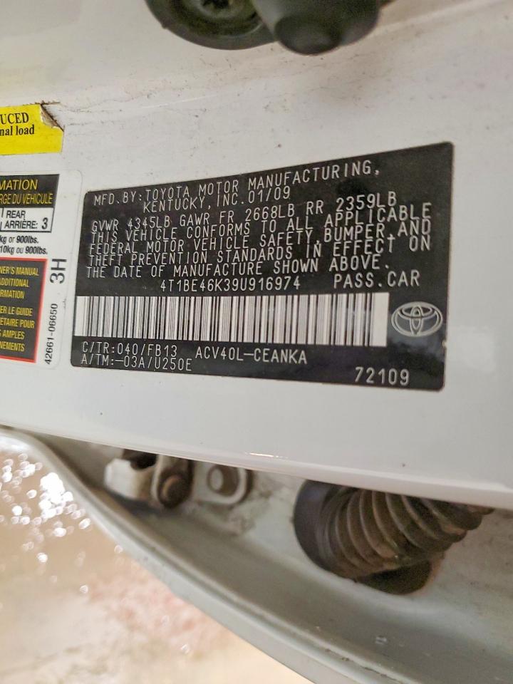 2009 TOYOTA CAMRY BASE photo 13