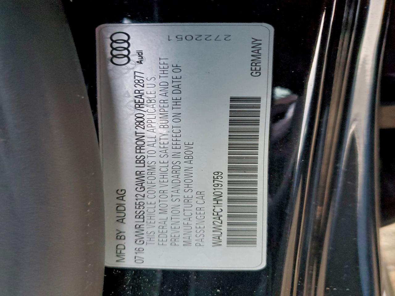 2017 AUDI A7 PREMIUM PLUS photo 13