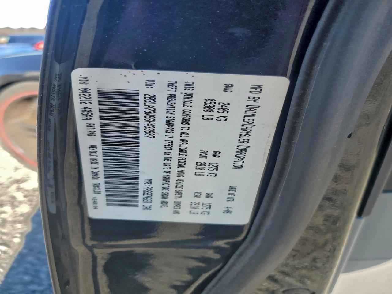 2006 DODGE CHARGER SRT-8 photo 12