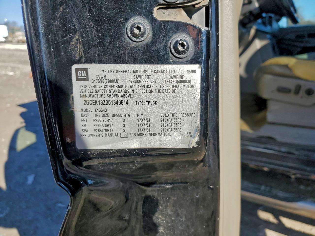 2006 CHEVROLET SILVERADO K1500 photo 13