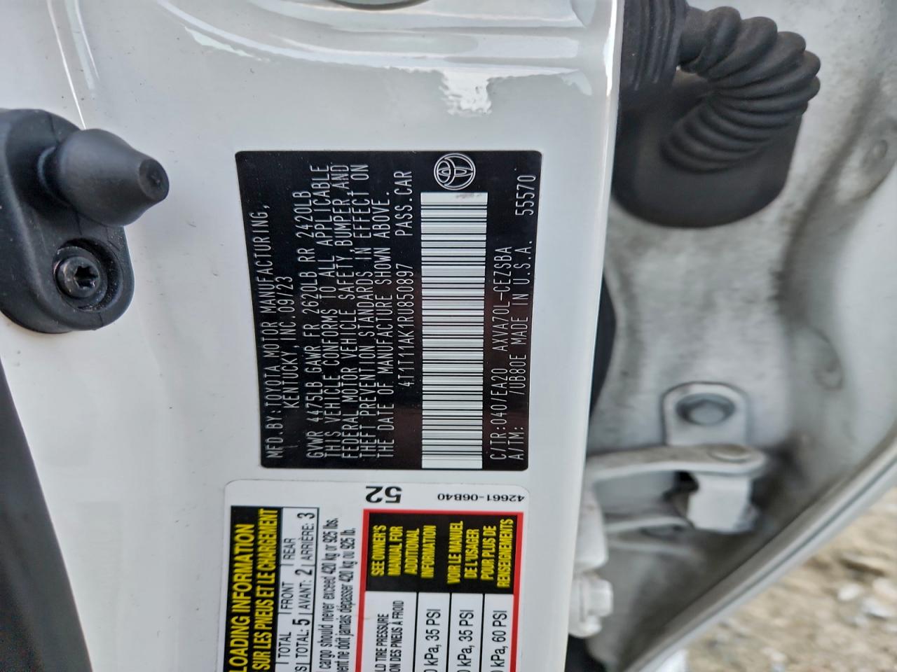 2024 TOYOTA CAMRY SE NIGHT SHADE photo 12
