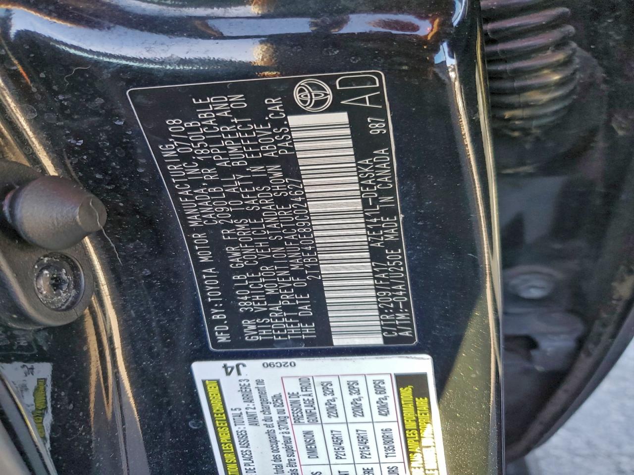 2009 TOYOTA COROLLA XRS photo 13