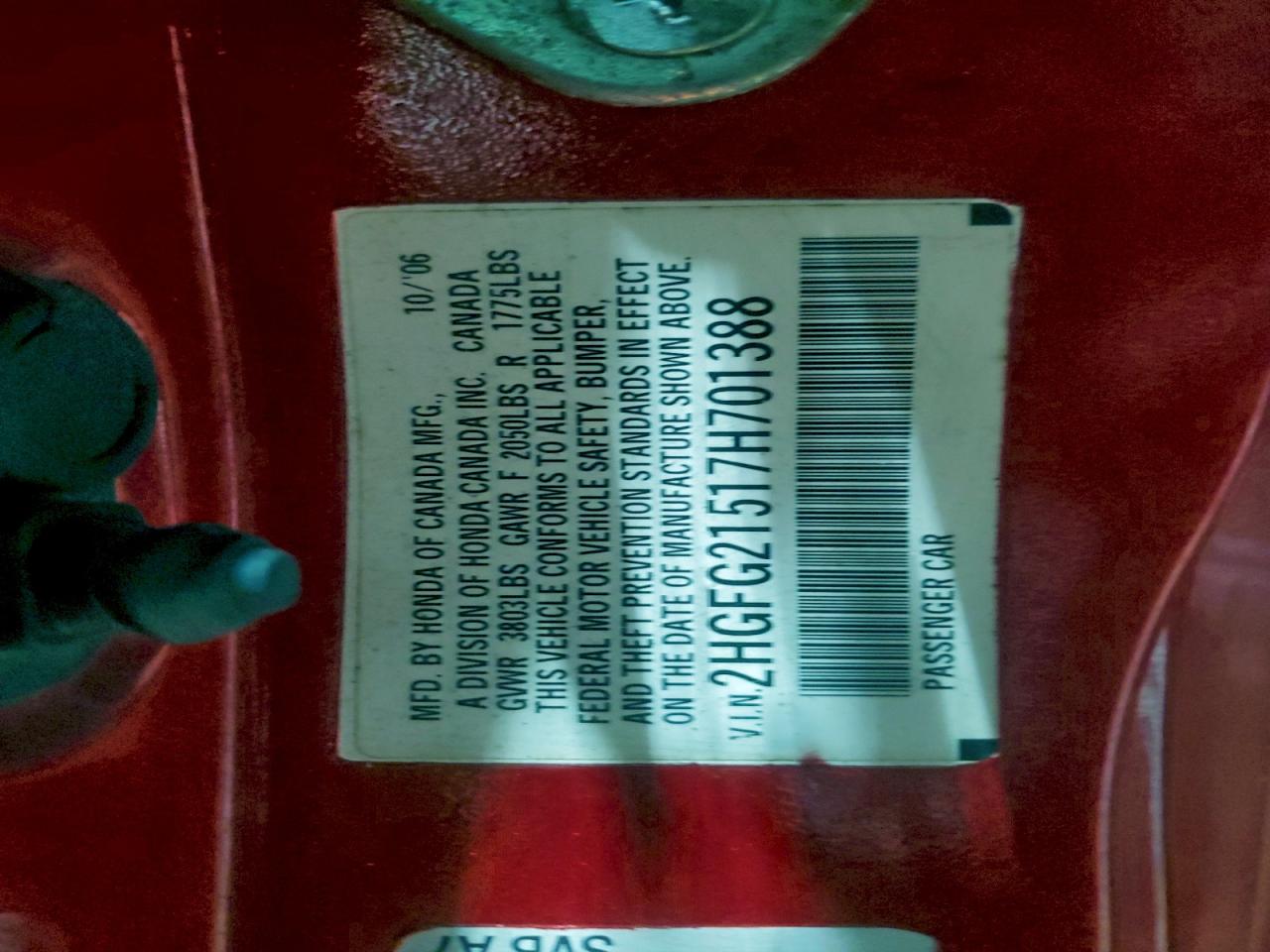 2007 HONDA CIVIC SI photo 12